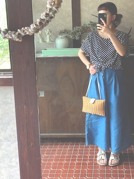 「united arrows」｜「アイテム（その他）」を使った、kmmyさん（レディース・155cm）の夏コーディネート