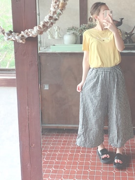 「2連ネックレス」｜kmmyさん（レディース・155cm）の夏コーディネート