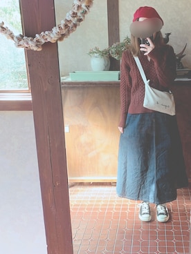 「2連ネックレス」｜kmmyさん（レディース・155cm）の秋コーディネート