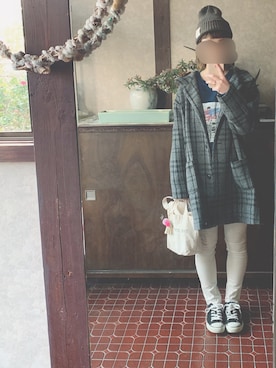 「おんまゆ」｜kmmyさん（レディース・155cm）の冬コーディネート
