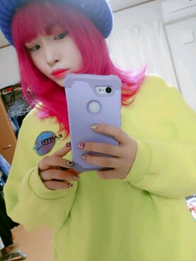 「A land（エーランド）のアイテム（帽子）」を使った、moeppuさん（レディース・161cm）の冬コーディネート
