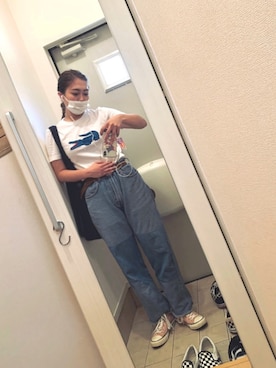 𝐑𝐈𝐈(rina tokiai)さん(レディース・163cm)の春コーディネート
