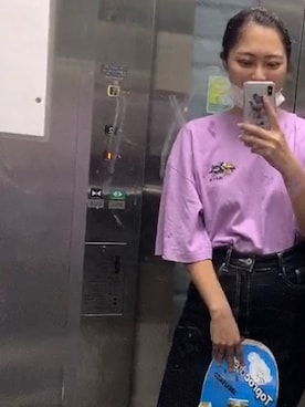 「Dunno（ドノウ）のアイテム」を使った、𝐑𝐈𝐈（rina tokiai）さん（レディース・163cm）の夏コーディネート