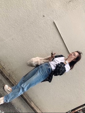 𝐑𝐈𝐈（rina tokiai）さん（レディース・166cm）の冬コーディネート