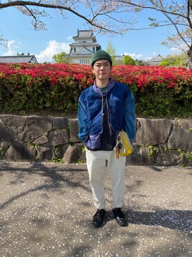 「masterkey（マスターキー）のアイテム（ジャケット/アウター）」を使った、Sさん（メンズ・166cm）の春コーディネート