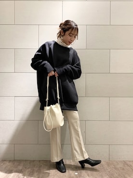 「JEANASIS（ジーナシス）のアイテム（スウェット）」を使った、MAIさん（レディース・165cm）の冬コーディネート