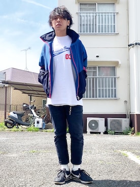 「WHIZLIMITED（ウィズリミテッド）のアイテム（ブルゾン）」を使った、kenta/emptykraftさん（メンズ・168cm）の春コーディネート