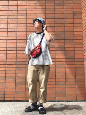 「STIFF（スティッフ）のアイテム」を使った、kenta/emptykraftさん（メンズ・168cm）の春コーディネート