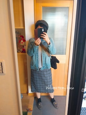「ぽっちゃりコーデ」｜「アイテム（デニムジャケット）」を使った、canさん（レディース・167cm・30代）の秋コーディネート