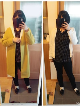 「ぽっちゃりコーデ」｜「アイテム（ステンカラーコート）」を使った、canさん（レディース・167cm）の冬コーディネート