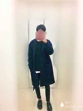「アイテム（イヤリング）」を使った、Tsu-Yさん（メンズ・175cm・10代）の冬コーディネート