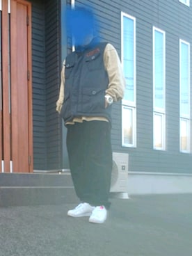 「Back Channel（バックチャンネル）のアイテム（ジャケット/アウター）」を使った、H&Yさん（メンズ・168cm）の秋コーディネート