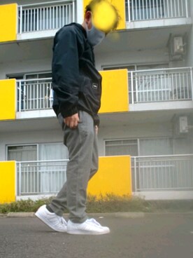 「STUSSY（ステューシー）のアイテム（マウンテンパーカー）」を使った、H&Yさん（メンズ・168cm）の秋コーディネート