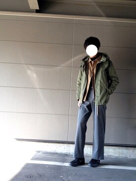 「UNITED ARROWS（ユナイテッドアローズ）のアイテム（モッズコート）」を使った、たさん（メンズ・180cm）の冬コーディネート