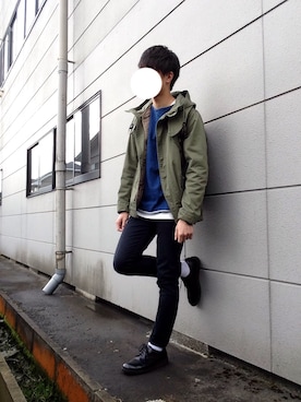 「UNITED ARROWS（ユナイテッドアローズ）のアイテム（モッズコート）」を使った、たさん（メンズ・180cm）の春コーディネート