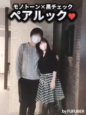 夫婦系YouTuber💍フーフーバーさんのコーディネート