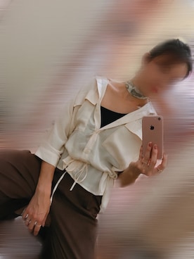 「ラフスタイル」｜「アイテム（財布/小物）」を使った、popo✩さん（レディース・158cm）の秋コーディネート