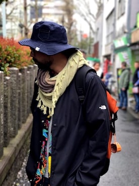 「DATUM（デイタム）のアイテム」を使った、Jun kさん（メンズ・175cm）の春コーディネート