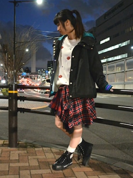 「WORLD WIDE LOVE!（ワールドワイドラブ）のアイテム」を使った、WORLD WIDE LOVE!さん（レディース・157cm）の冬コーディネート