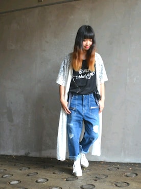 「WORLD WIDE LOVE!（ワールドワイドラブ）のアイテム」を使った、WORLD WIDE LOVE!さん（レディース・157cm）の夏コーディネート