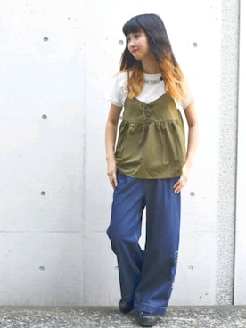 「アイテム（アンサンブル）」を使った、WORLD WIDE LOVE!さん（レディース・157cm）の夏コーディネート