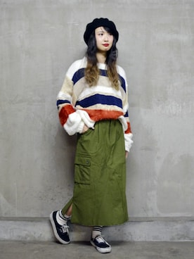 「WORLD WIDE LOVE!（ワールドワイドラブ）のアイテム」を使った、WORLD WIDE LOVE!さん（レディース・157cm）の冬コーディネート