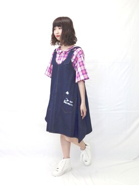 「Rydia（リディア）のアイテム（シューズ）」を使った、WORLD WIDE LOVE!さん（レディース・157cm）の春コーディネート
