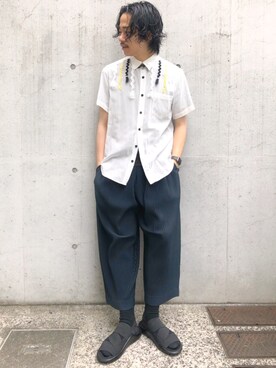 YouTuber美容師テラヤマジック相互さん（メンズ・173cm）の夏コーディネート