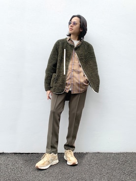 「TrAnsference - T/f （トランスファレンス）のアイテム（ジャケット/アウター）」を使った、YouTuber美容師テラヤマジック相互さん（メンズ・172cm）の春コーディネート