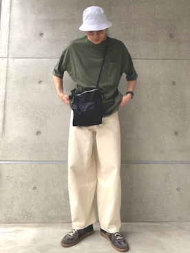 「TrAnsference - T/f （トランスファレンス）のアイテム」を使った、YouTuber美容師テラヤマジック相互さん（メンズ・172cm）の夏コーディネート