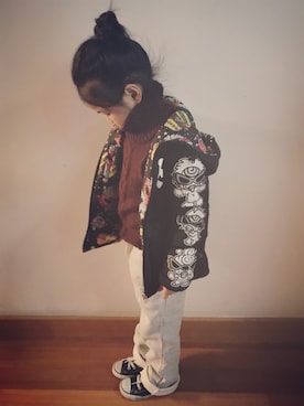 mizichen♡̆̈さん（キッズ・110cm）の冬コーディネート