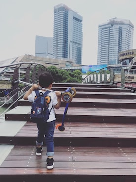 「ANPANMAN KIDS COLLECTION」｜mizichen♡̆̈さん（キッズ・110cm）の夏コーディネート