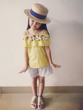 mizichen♡̆̈さん（キッズ・110cm）の夏コーディネート