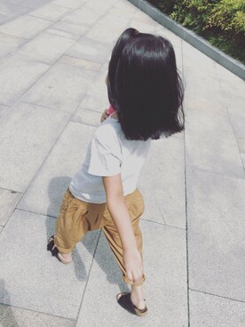「MUJI」｜「アイテム（その他）」を使った、mizichen♡̆̈さん（キッズ・110cm）の夏コーディネート
