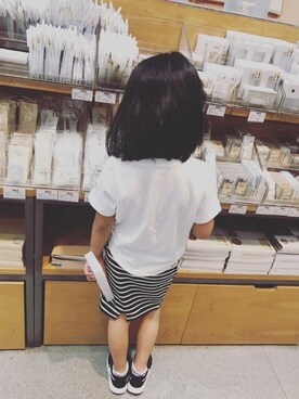 「MUJI」｜「アイテム（その他）」を使った、mizichen♡̆̈さん（キッズ・110cm）の夏コーディネート