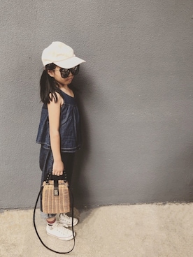 「DONOBAN（ドノバン）のアイテム」を使った、mizichen♡̆̈さん（キッズ・125cm）の夏コーディネート