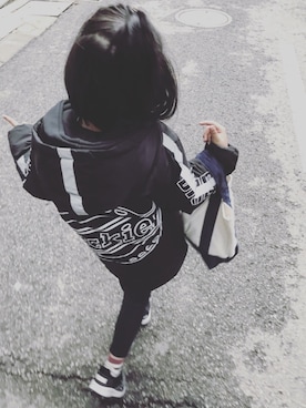 「Dickies（ディッキーズ）のアイテム（ジャケット/アウター）」を使った、mizichen♡̆̈さん（キッズ・125cm）の冬コーディネート