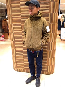 「Blundstone（ブランドストーン）のBlundstone/ブランドストーン　ｻｲﾄﾞｺﾞｱﾌﾞｰﾂ Men's（ブーツ）」を使った、funatoさん（メンズ・166cm）の冬コーディネート