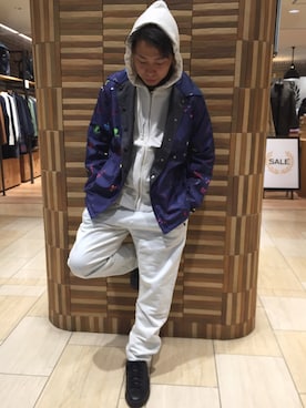 「le coq sportif」｜「アイテム（ジャケット/アウター）」を使った、funatoさん（メンズ・166cm）の冬コーディネート