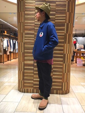「Gramicci（グラミチ）のアイテム（スウェット）」を使った、funatoさん（メンズ・166cm）の春コーディネート