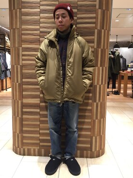 「BEYOND（ビヨンド）のアイテム（ジャケット/アウター）」を使った、funatoさん（メンズ・166cm）の冬コーディネート