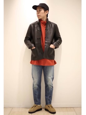 funatoさん（メンズ・166cm）の冬コーディネート