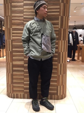 「and wander」｜funatoさん（メンズ・166cm）の冬コーディネート