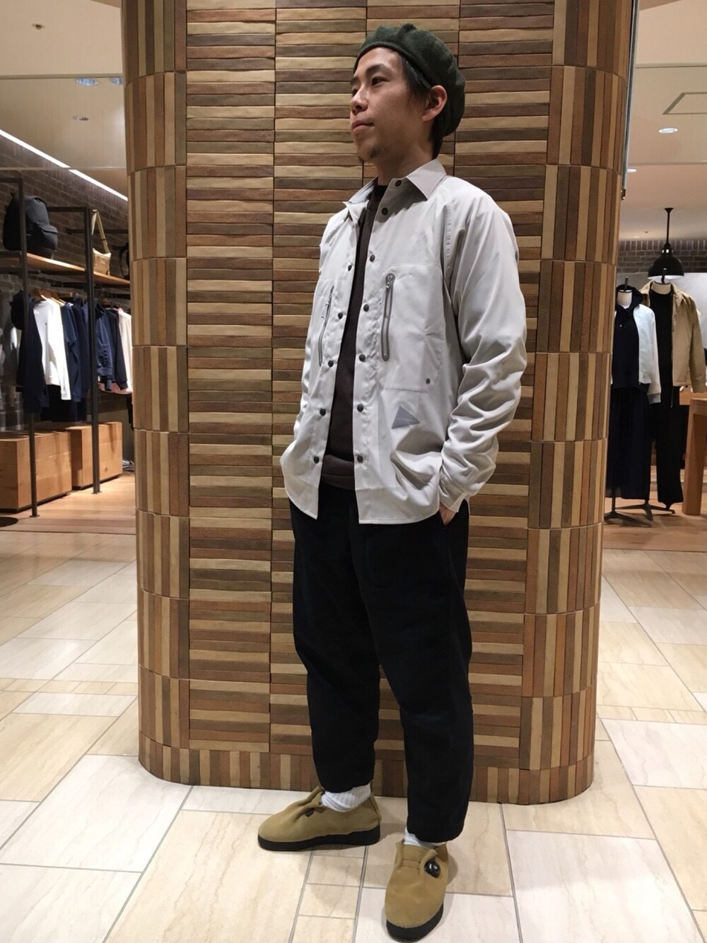 and wander アンドワンダー テックロングスリーブシャツ 【公式通販】