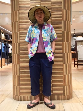 「FUNSET OF ART（ファンセットオブアート）のアイテム」を使った、funatoさん（メンズ・166cm）の春コーディネート