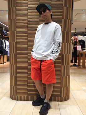 「AlexanderLeeChang（アレキサンダーリーチャン）のアイテム（トップス）」を使った、funatoさん（メンズ・166cm）の春コーディネート