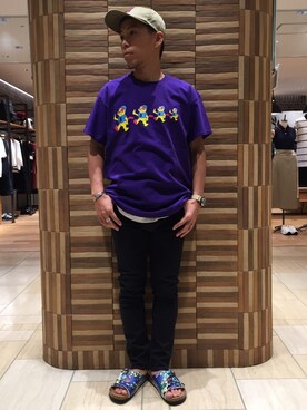 「BEAVER ORIGINAL（ビーバーオリジナル）のアイテム」を使った、funatoさん（メンズ・166cm）の夏コーディネート