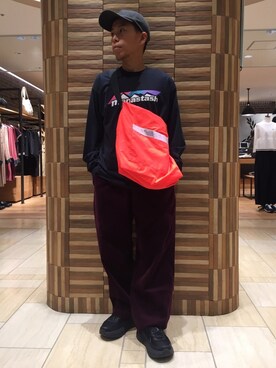 「MANASTASH（マナスタッシュ）のアイテム（バッグ）」を使った、funatoさん（メンズ・166cm）の夏コーディネート