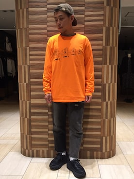 「BEAVER ORIGINAL（ビーバーオリジナル）のアイテム」を使った、funatoさん（メンズ・166cm）の夏コーディネート