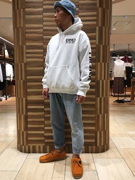 「SUB POP（サブポップ）のアイテム（トップス）」を使った、funatoさん（メンズ・166cm）の秋コーディネート